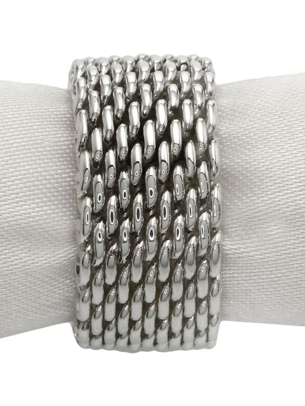 Tiffany & Co Somerset Mesh Ring Silver